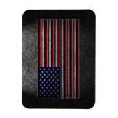 Amerikanische Flagge Steinstruktur Magnet (Vertikal)