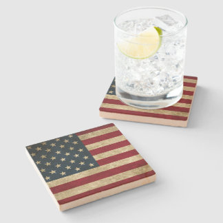 Amerikanische Flagge Steinuntersetzer