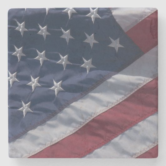 Amerikanische Flagge Steinuntersetzer (Vorderseite)
