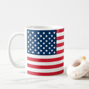 Amerikanische Flagge Sterne und Streifen Patriotis Kaffeetasse