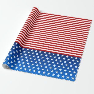 Amerikanische Flagge stilisiert Geschenkpapier