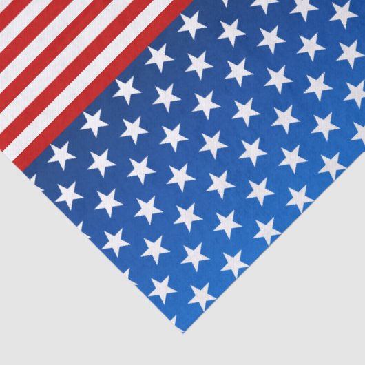 Amerikanische Flagge stilisiert Seidenpapier (Detail)