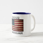 Amerikanische Flagge - stolz auf Amerika - Tasse (VorderseiteRechts)