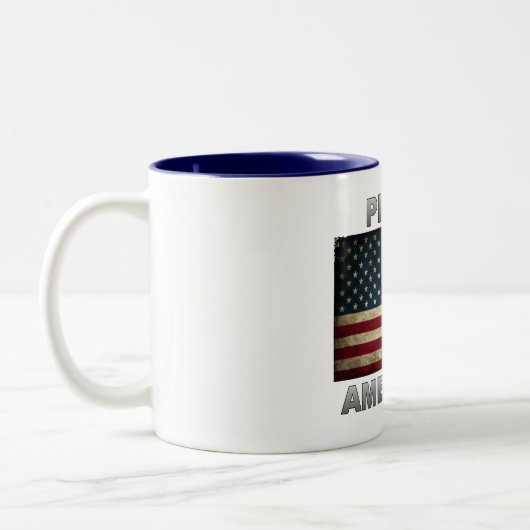 Amerikanische Flagge - stolz auf Amerika - Tasse (Links)