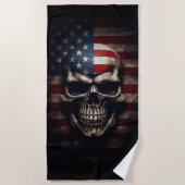 Amerikanische Flagge Strandtuch (Vorderseite)