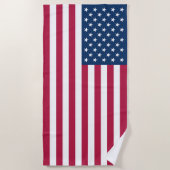 Amerikanische Flagge Strandtuch (Vorderseite)