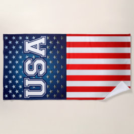 Amerikanische Flagge Strandtuch