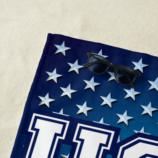 Amerikanische Flagge Strandtuch (Beispiel)