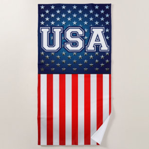 Amerikanische Flagge Strandtuch
