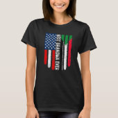 Amerikanische Flagge & Sudan Flag Beste Oma-je-Fam T-Shirt (Vorderseite)