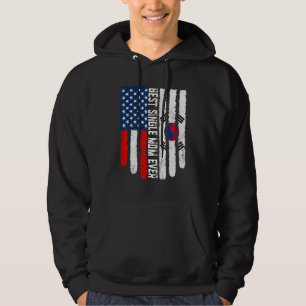 Amerikanische Flagge Südkorea Flagge Bester Single Hoodie