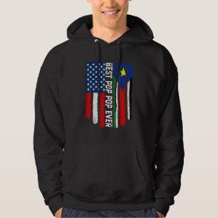 Amerikanische Flagge Südsudan Flag Bester Pop Pop Hoodie