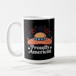 Amerikanische Flagge Sunhat - stolz amerikanisch Kaffeetasse
