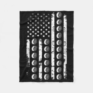 Amerikanische Flagge Sushi Essen USA Patriotismus Fleecedecke