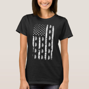 Amerikanische Flagge Süßkartoffel Usa Patriotismus T-Shirt