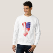 Amerikanische Flagge Sweatshirt (Vorne ganz)