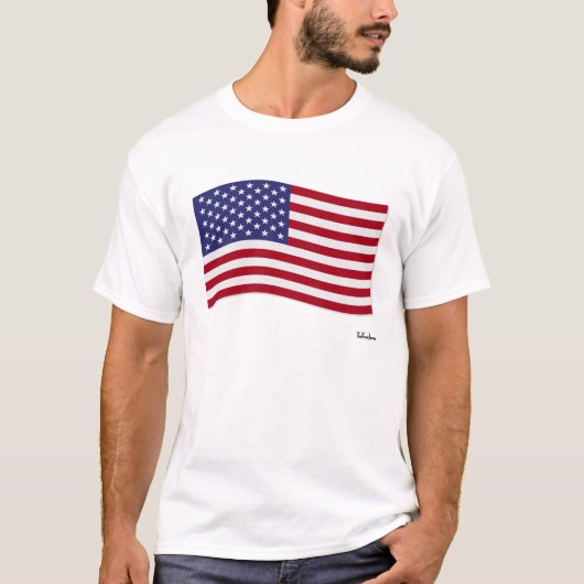 Amerikanische Flagge T-Shirt (Vorderseite)