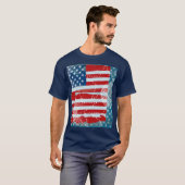Amerikanische Flagge T-Shirt (Vorne ganz)