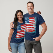 Amerikanische Flagge T-Shirt (Unisex)