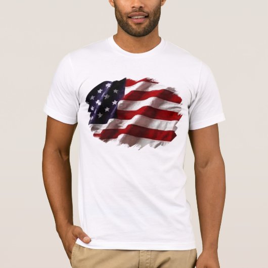 Amerikanische Flagge T-Shirt (Vorderseite)