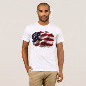 Amerikanische Flagge T-Shirt (Vorne ganz)