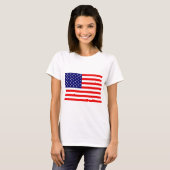 Amerikanische Flagge T-Shirt (Vorne ganz)
