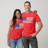 Amerikanische Flagge T-Shirt (Unisex)