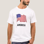 Amerikanische Flagge T-Shirt (Vorderseite)