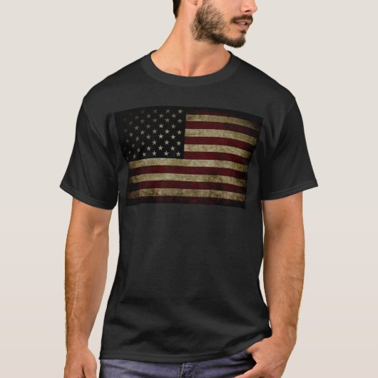 Amerikanische Flagge T-Shirt (Vorderseite)