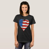 Amerikanische Flagge T-Shirt (Vorne ganz)