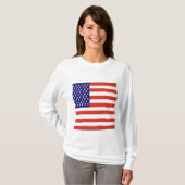Amerikanische Flagge T-Shirt (Vorne ganz)