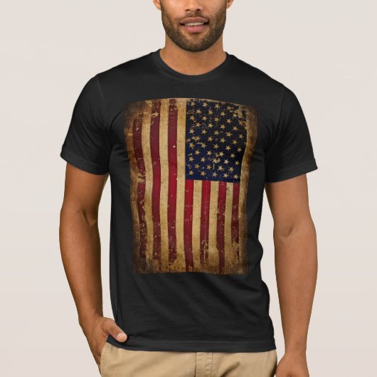 Amerikanische Flagge T-Shirt (Vorderseite)