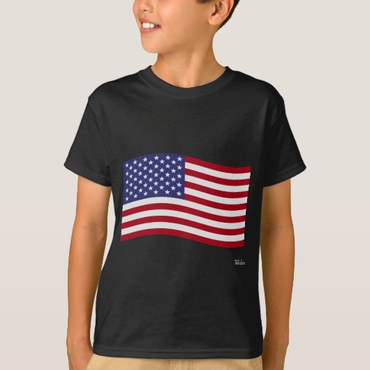 Amerikanische Flagge T-Shirt (Vorderseite)