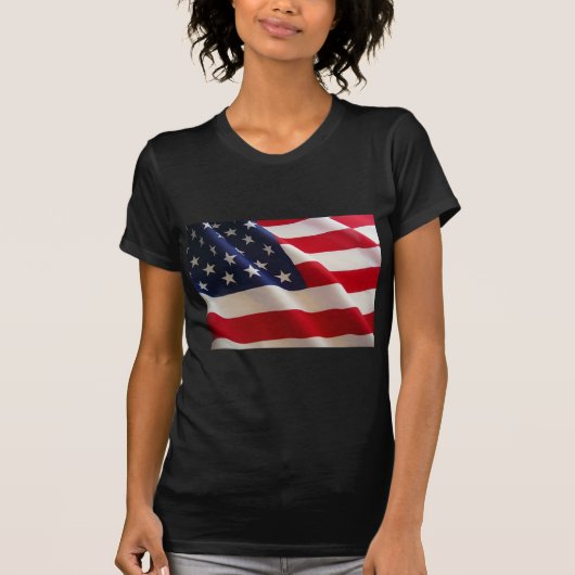 Amerikanische Flagge T-Shirt (Vorderseite)
