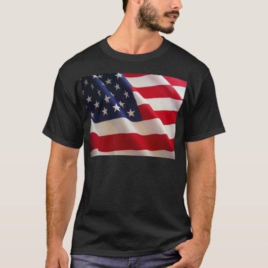 Amerikanische Flagge T-Shirt (Vorderseite)