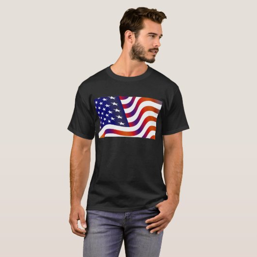 Amerikanische Flagge T-Shirt (Vorne ganz)