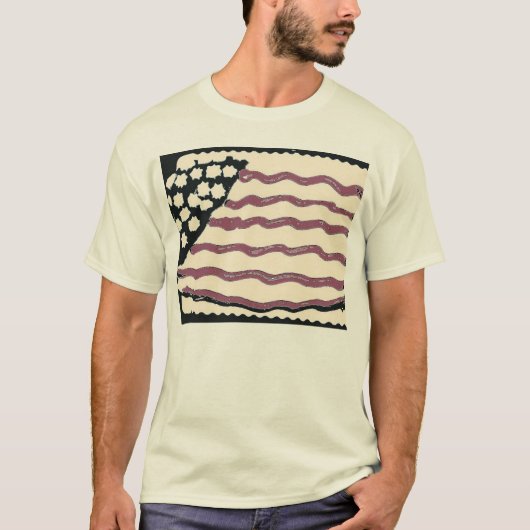 Amerikanische Flagge T-Shirt (Vorderseite)