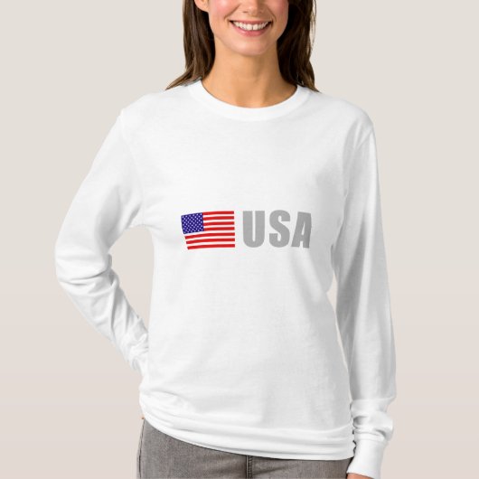 Amerikanische Flagge T-Shirt (Vorderseite)