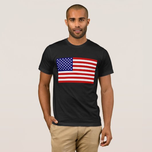 Amerikanische Flagge T-Shirt (Vorne ganz)