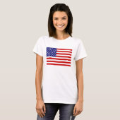 Amerikanische Flagge T-Shirt (Vorne ganz)