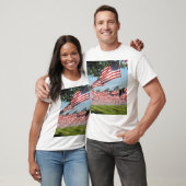 Amerikanische Flagge T-Shirt (Unisex)