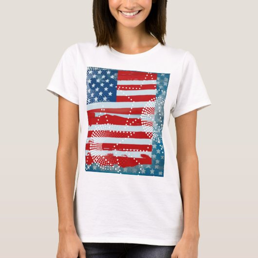 Amerikanische Flagge T-Shirt (Vorderseite)