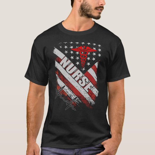 Amerikanische Flagge T-Shirt (Vorderseite)