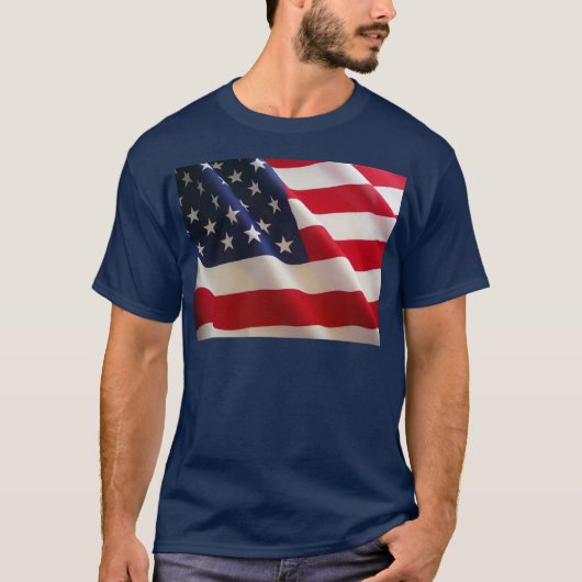 Amerikanische Flagge T-Shirt (Vorderseite)