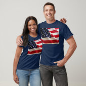 Amerikanische Flagge T-Shirt (Unisex)