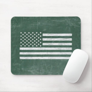 Amerikanische Flagge Tafel Kunst (Zeichnung Nr. 1) Mousepad