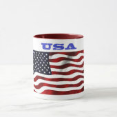 Amerikanische Flagge Tasse (Zentrum)
