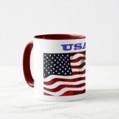 Amerikanische Flagge Tasse (Vorderseite Links)