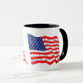 Amerikanische Flagge Tasse (VorderseiteRechts)