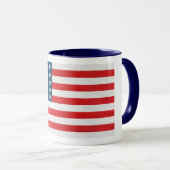 Amerikanische Flagge Tasse (VorderseiteRechts)